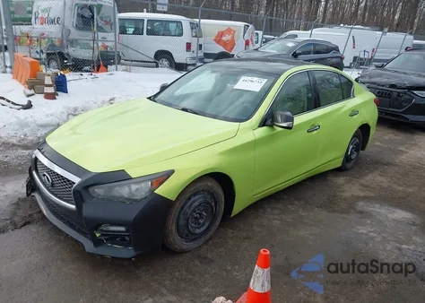 2014 Infiniti Q50 Premium z USA, uszkodzony, nr VIN JN1BV7ARXEM687152